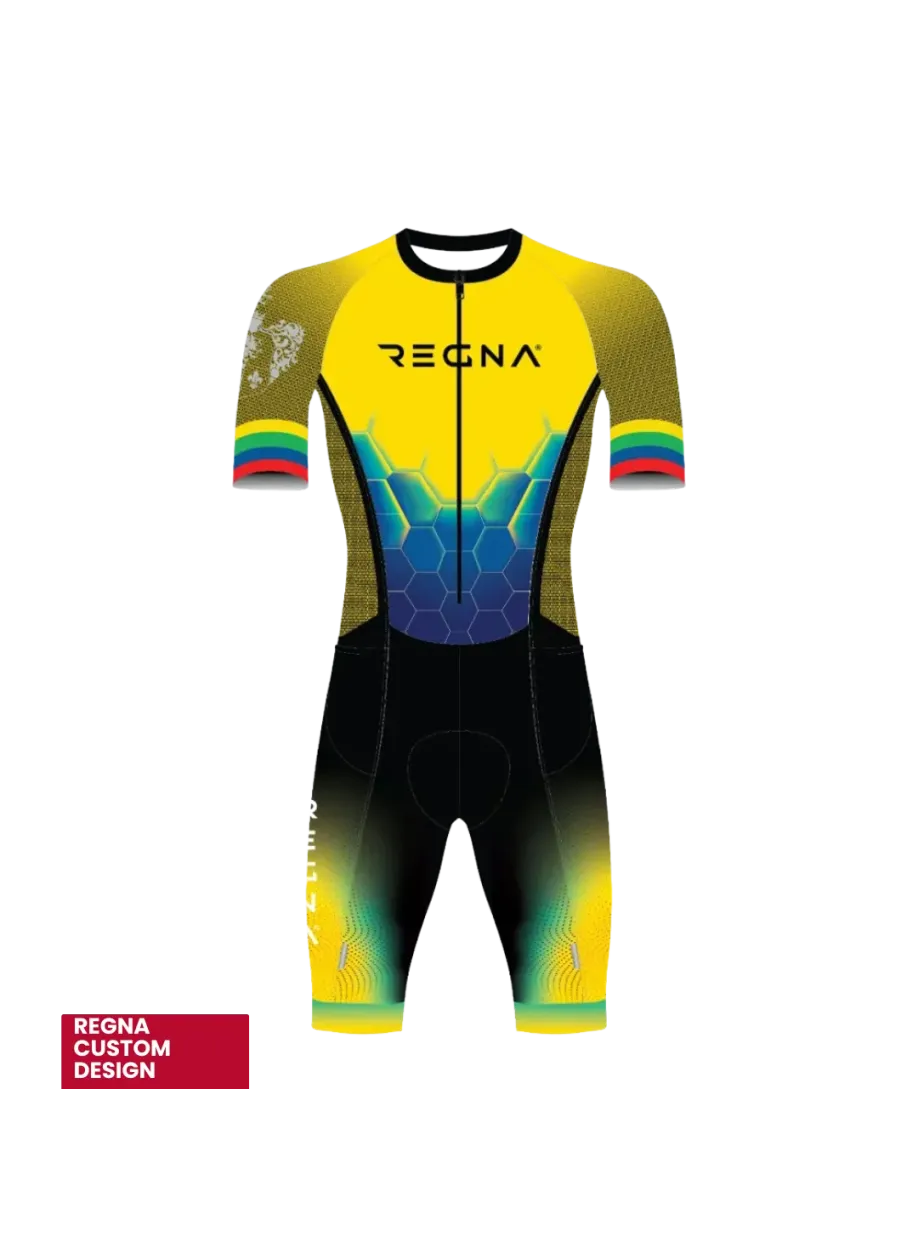 Men's Pro Athlete Trisuit 2/3 Zip - Full Custom Design