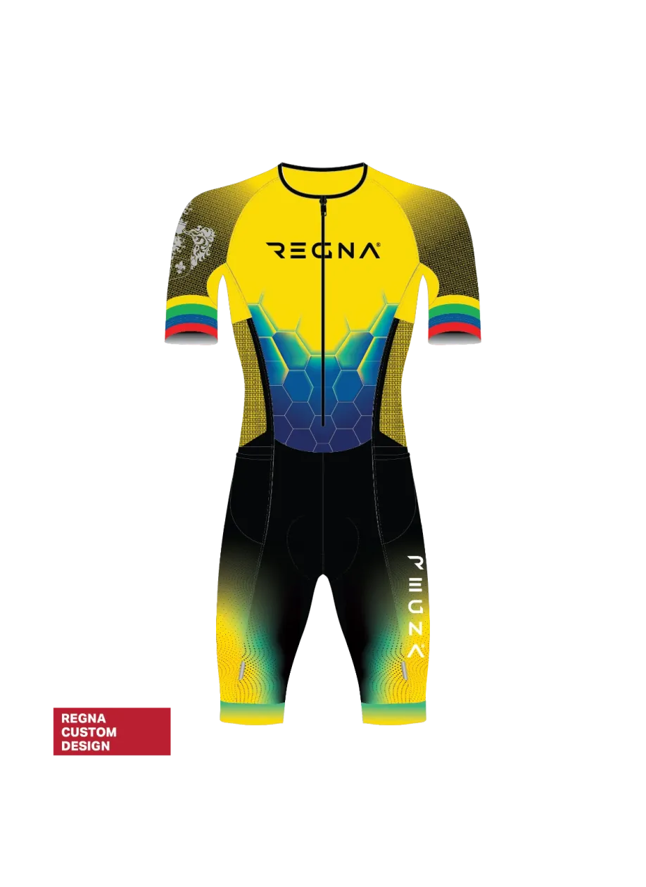 Men's Pro Athlete Trisuit 2/3 Zip - Full Custom Design