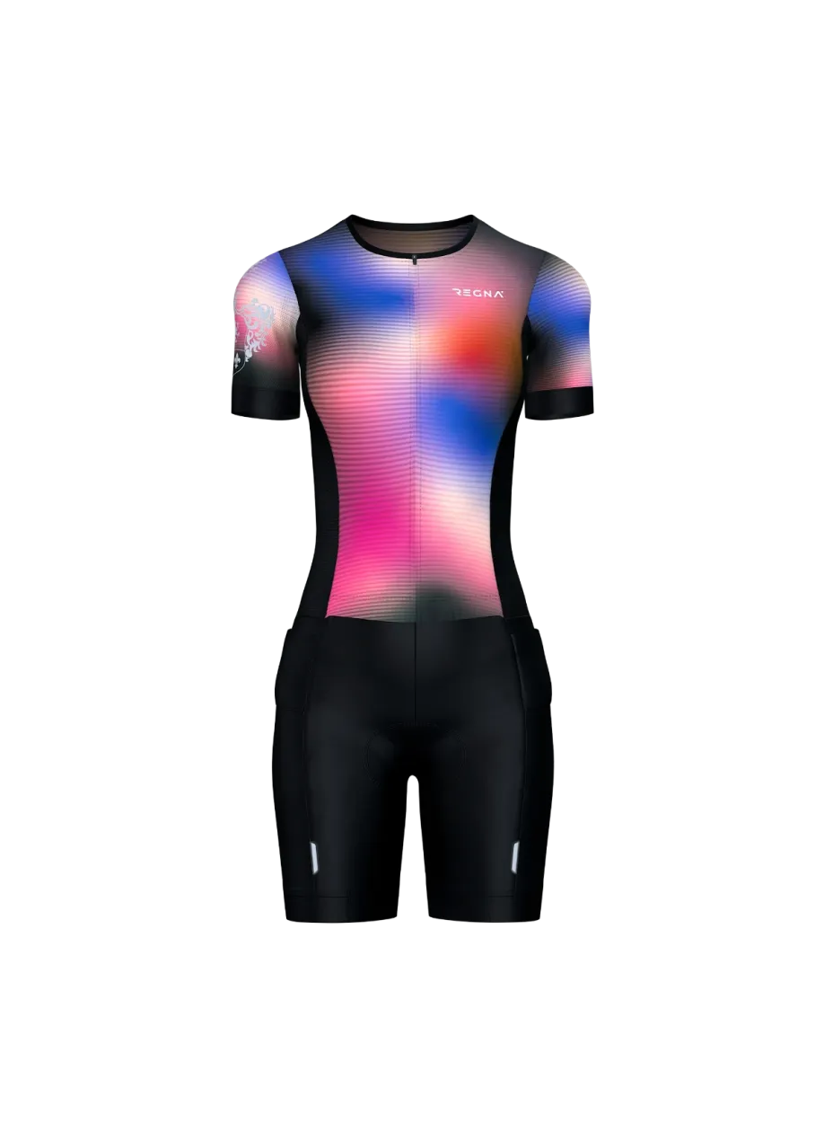 Women's Pro Athlete Trisuit Open Zip - RCF