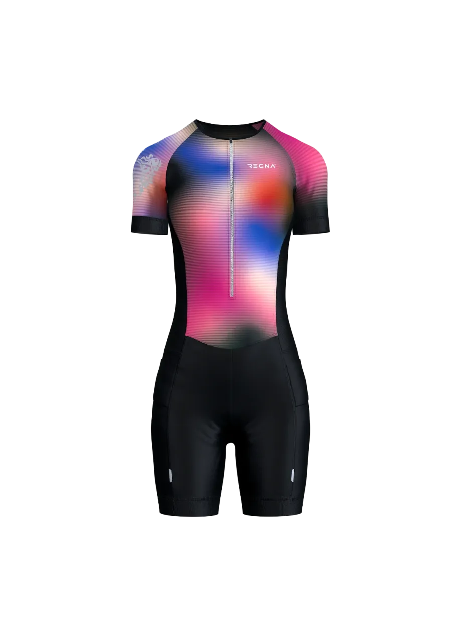 Women's Pro Athlete Trisuit 2/3 Zip - RCF
