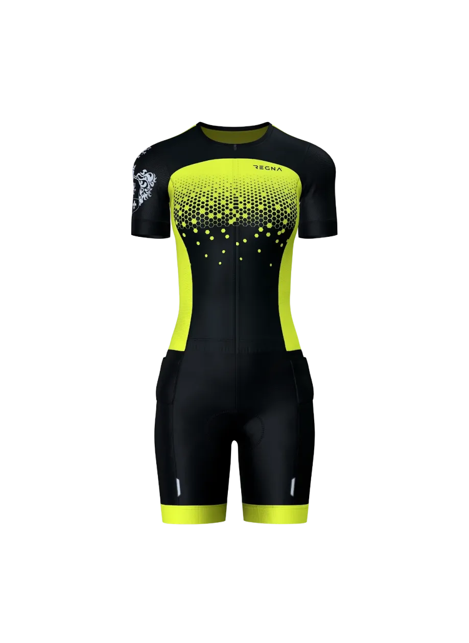 Women's Pro Athlete Trisuit Open Zip - RBY