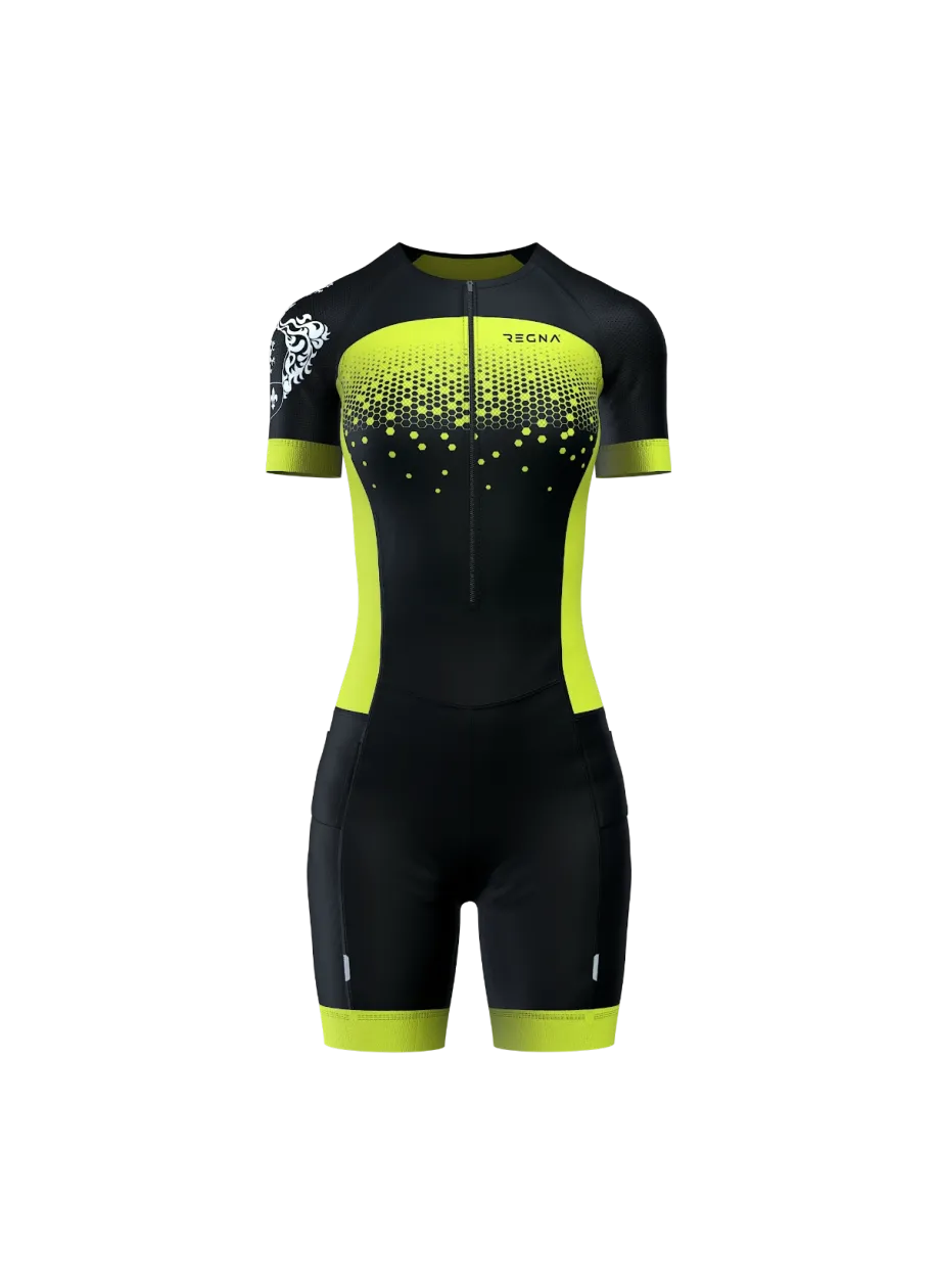 Women's Pro Athlete Trisuit 2/3 Zip - RBY