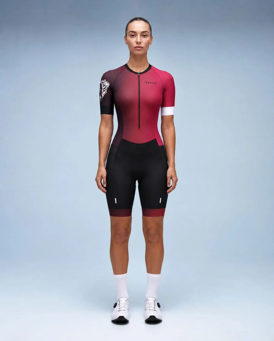 REGNA women's tri suit, burgundy